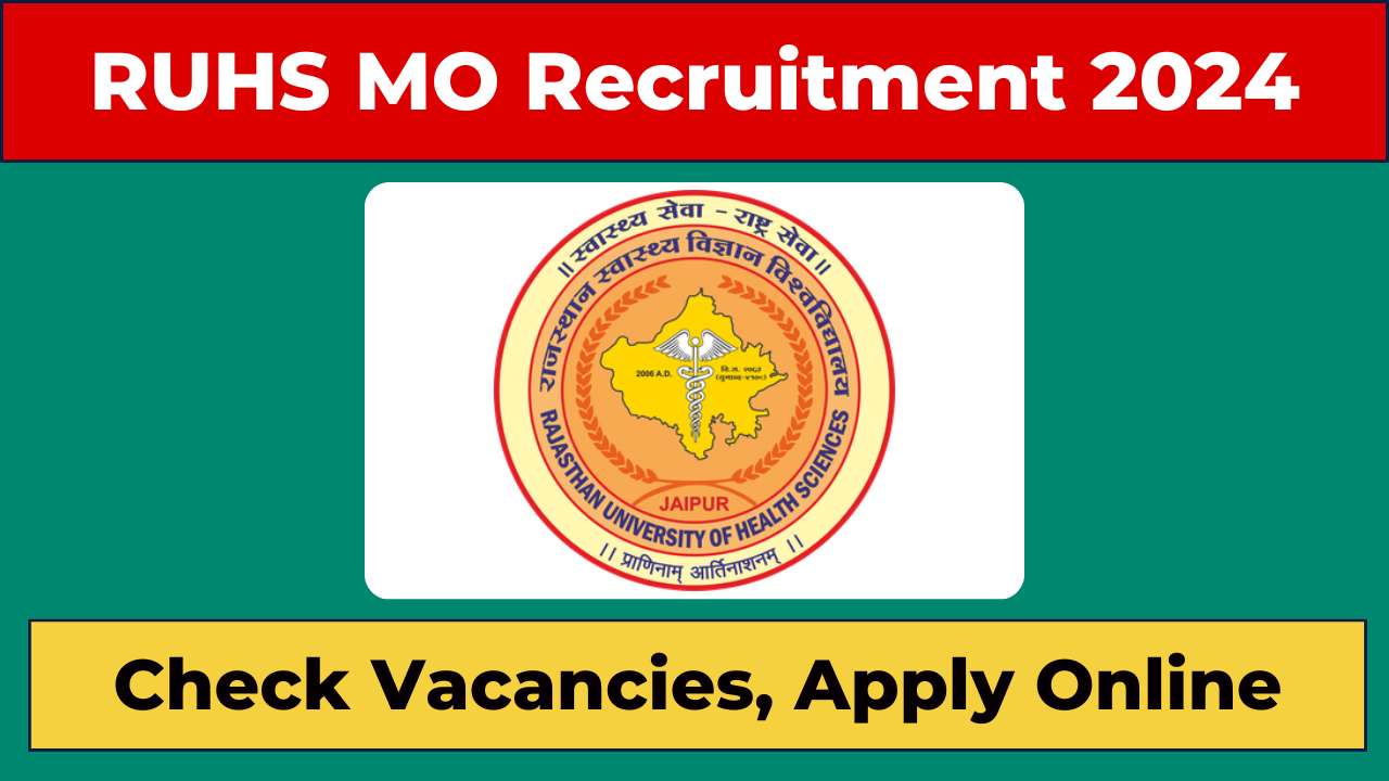 RUHS Medical Officer Recruitment 2024